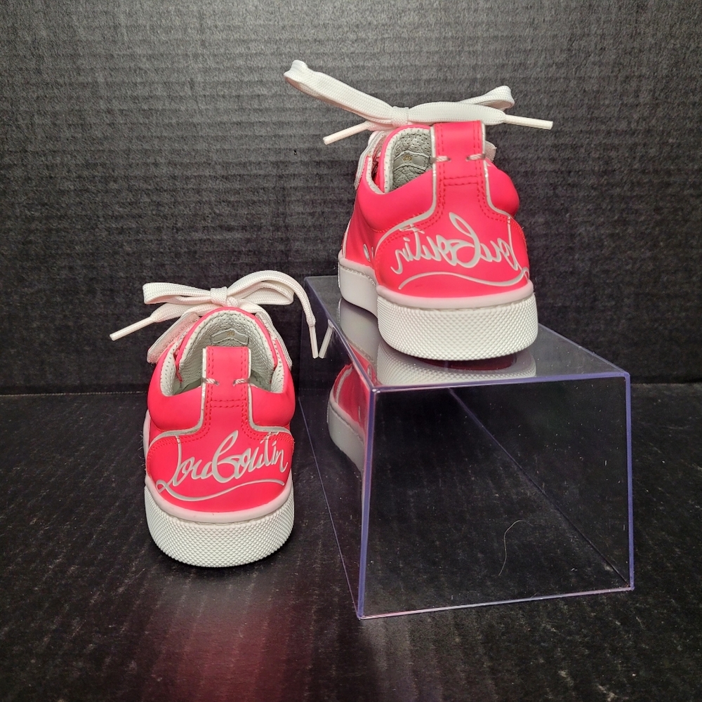 Pink Christian Louboutin Girls Child Sneakers Size 29 - Picture 14 of 16